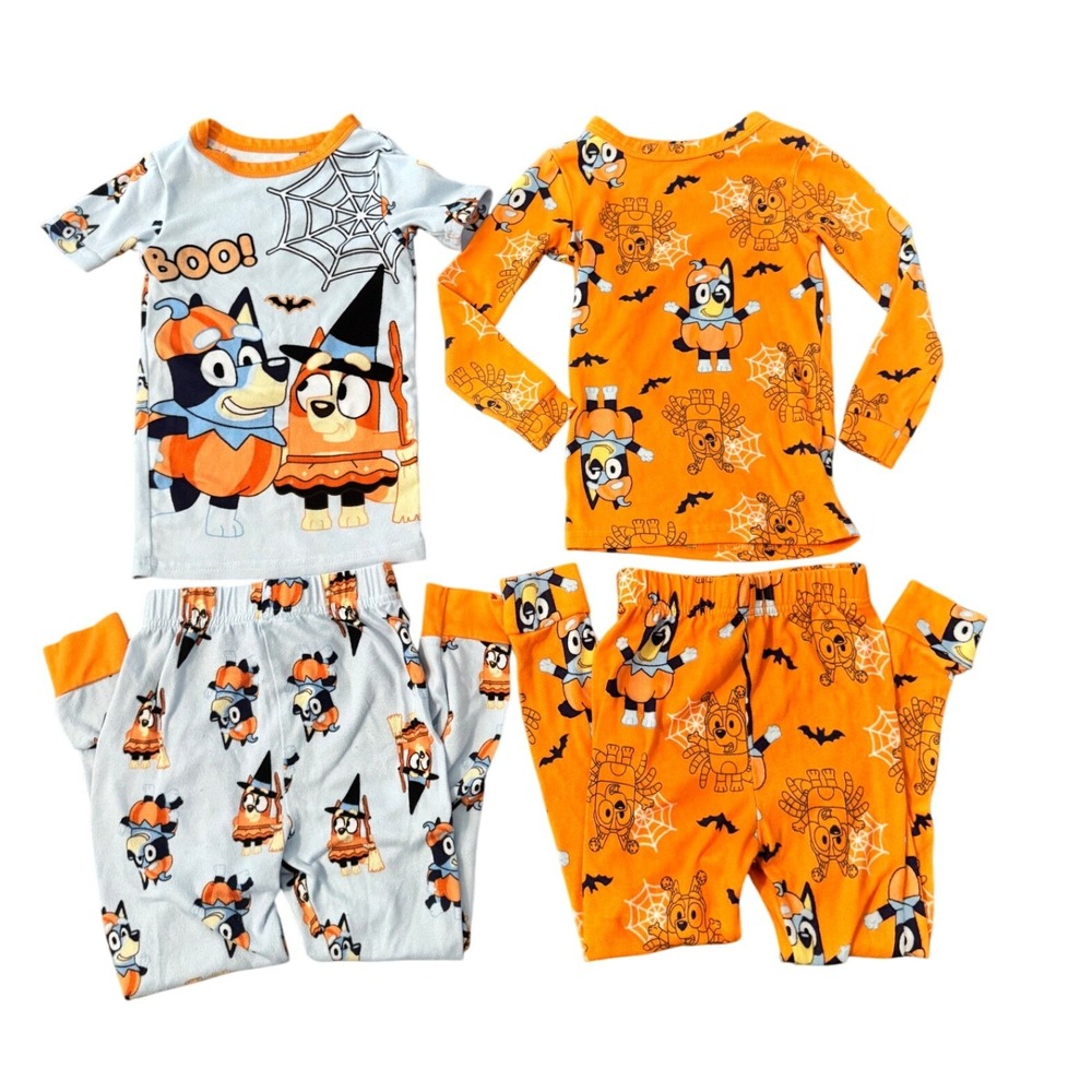 Bluey Halloween Pajama Lot Size 5 Two-Piece Sets Kids‎ Sleepwear